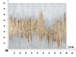Dipinto su Tela Oroage 100x2,8x80 cm in Legno di Pino e Canvas Multicolor