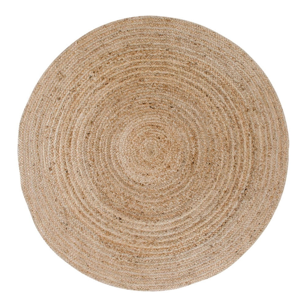 Tappeto Rotondo Bombay, Marrone, Juta, 180x180x1 cm