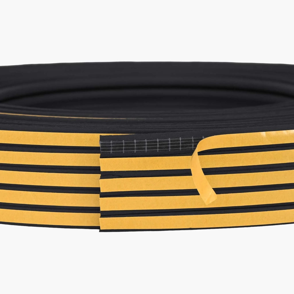 Nastro adesivo per finestre Nero 9 x 4 mm 100 m Schiuma EPDM 42038089