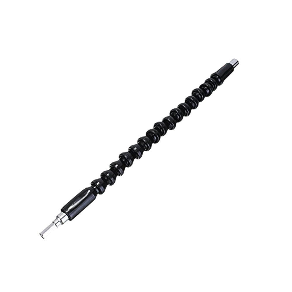 Trade Shop - Estensore Trapano Cacciavite Ad Angolo 90° Snake Bit Flessibile Prolunga 2 Pz -
