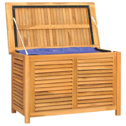 Cassetta portaoggetti e borsa per mobili da giardino 90 x 50 x 58 cm in legno massello di teak 02_0013075