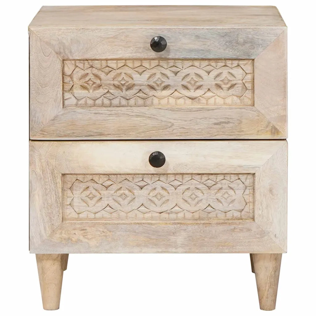 Comodino | Armadio da Notte | Mobiletto da notte Bianco 40 x 33 x 46 cm Legno ingegnerizzato
