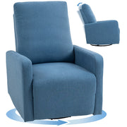 Poltrona Relax Reclinabile Girevole con Dondolo ¨C Zephmum ¨C Blu