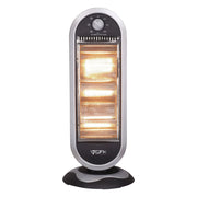 Stufa Alogena 1200W 3 Elementi Grigia