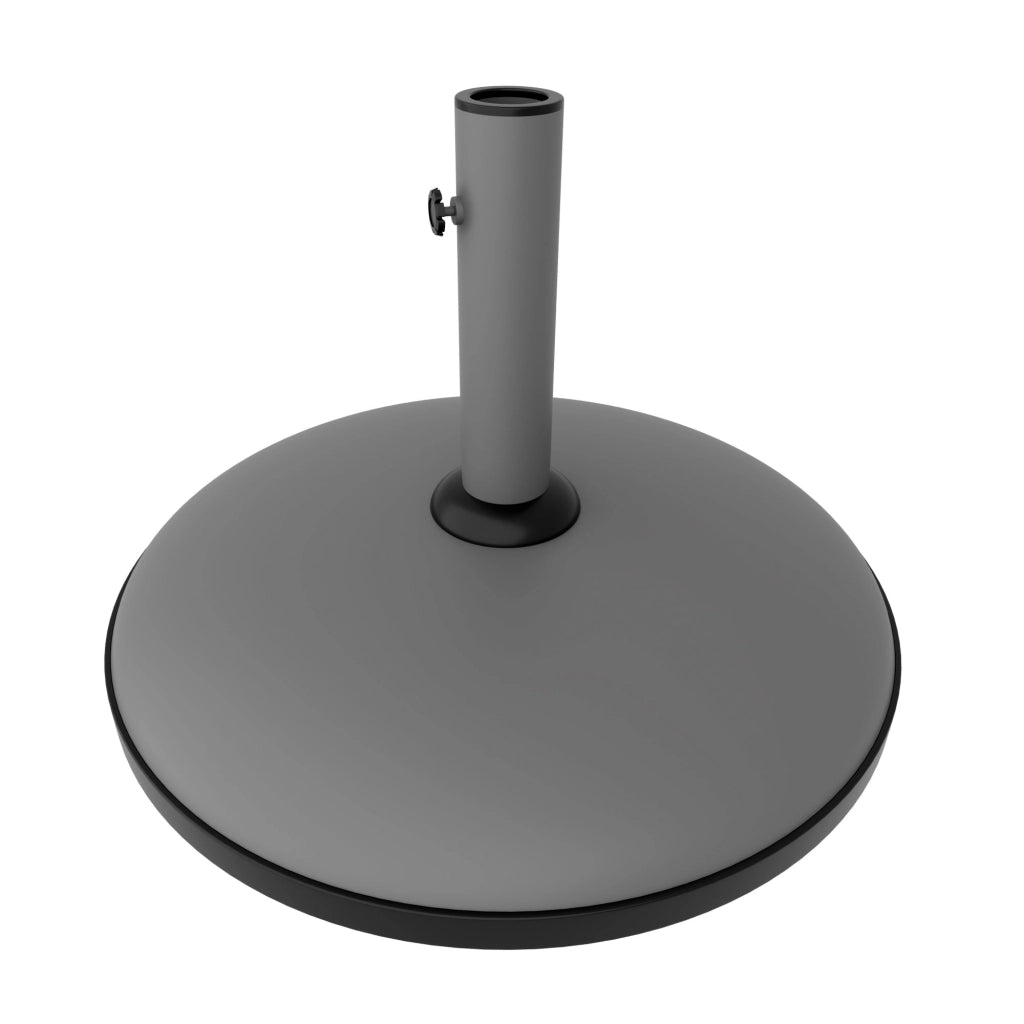 Terra - Base per Ombrellone da Giardino Rotondo Ø45 cm 15 Kg in Cemento Grigio