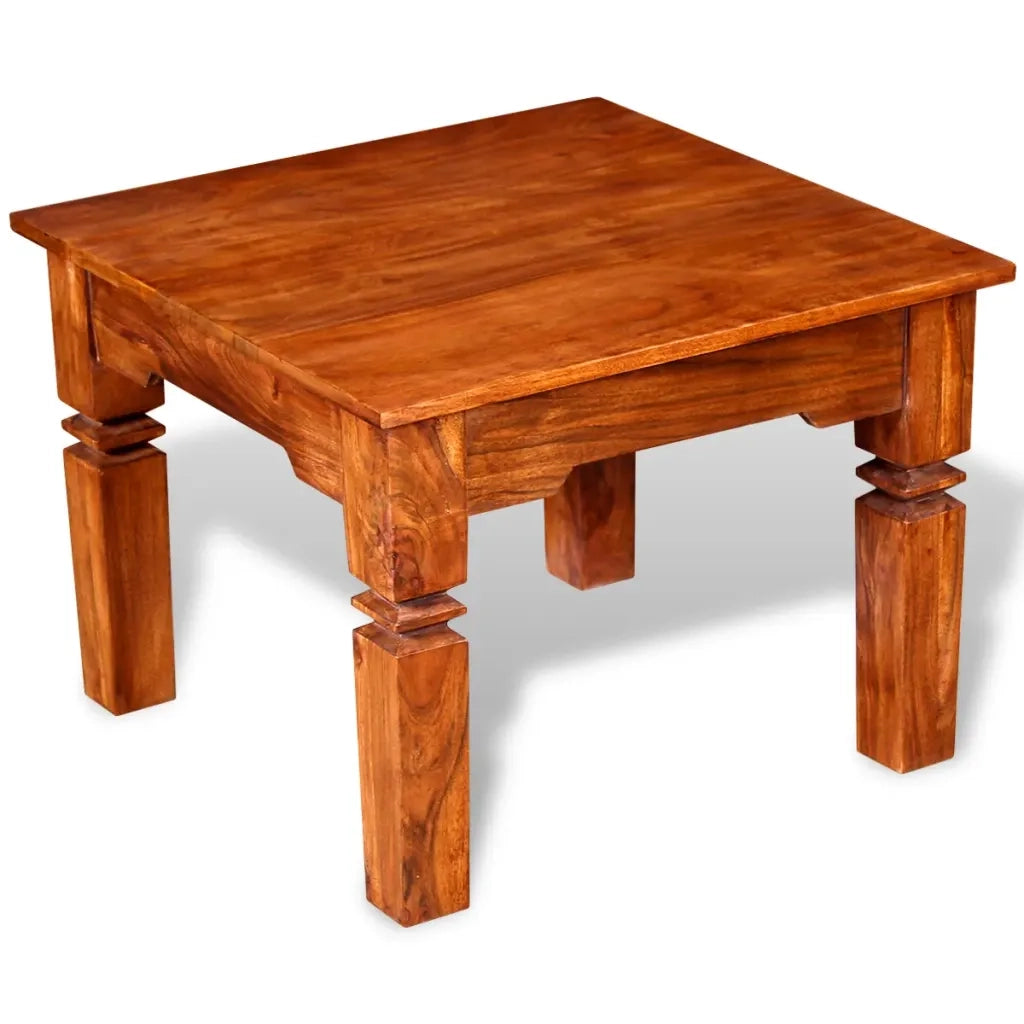 Tavolino da Salotto in Legno Massello 60x60x45 cm 244048