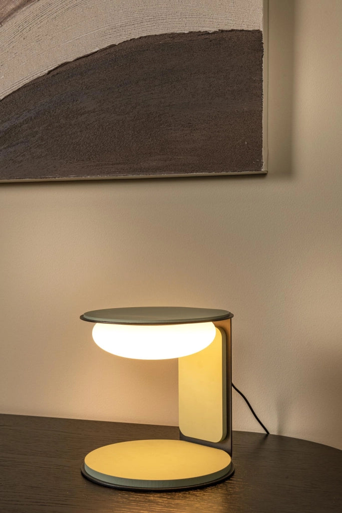 Lampada da tavolo LED ALINDA geometrica verde Lucide