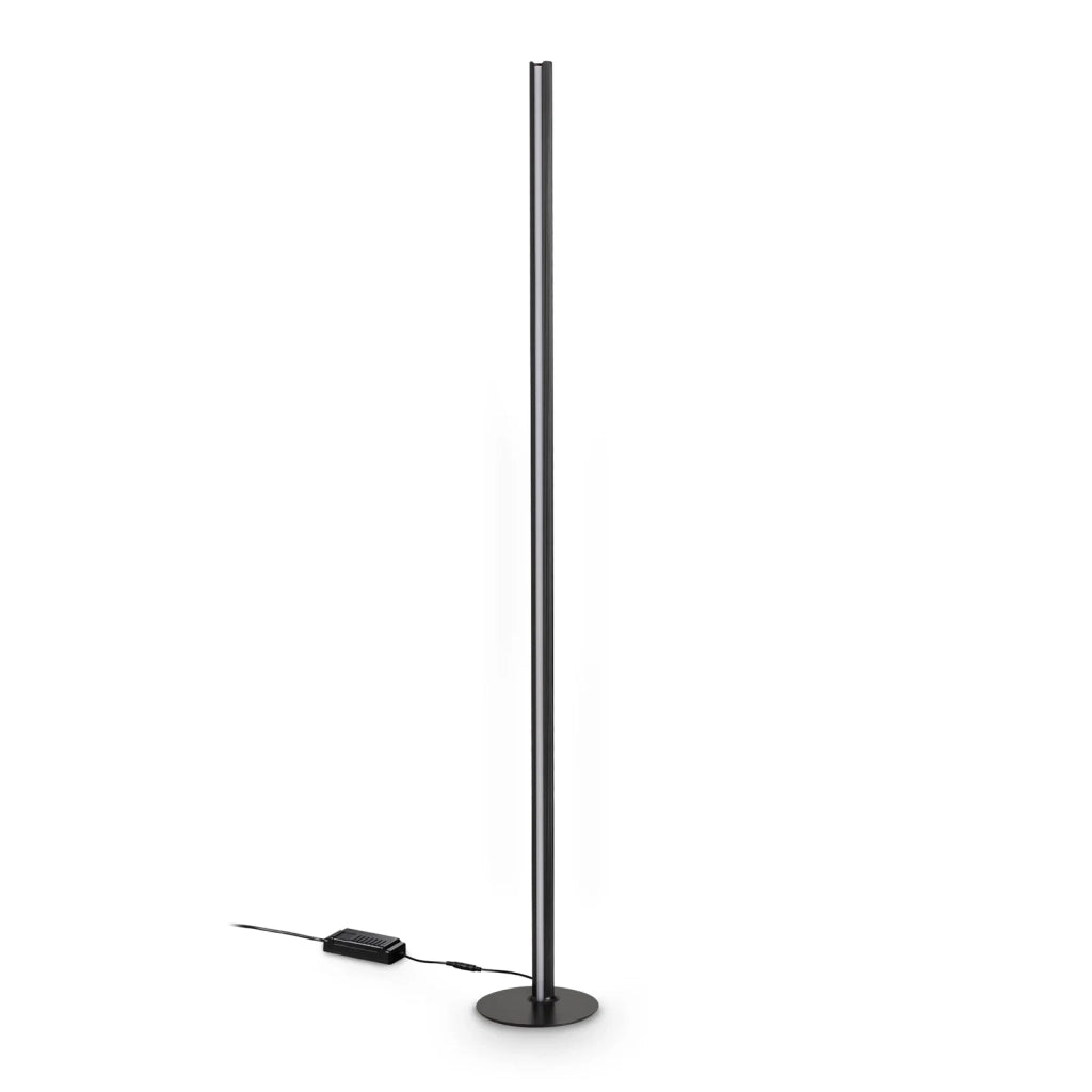 Lampada Da Terra Dorica 1 Luce Led Integrato Nero 50W