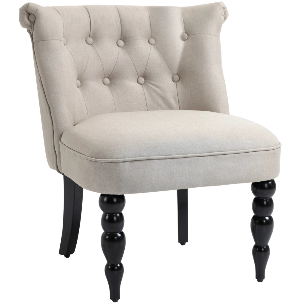 Poltrona relax 67 x 67 x 78 cm beige – stile vintage, senza materasso