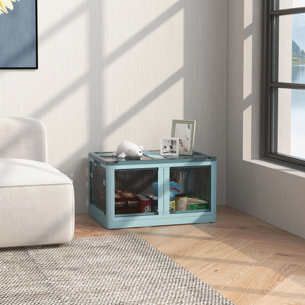 Cassa di Stoccaggio 69L ¨C zephmum ¨C Blu 60x42x34 cm