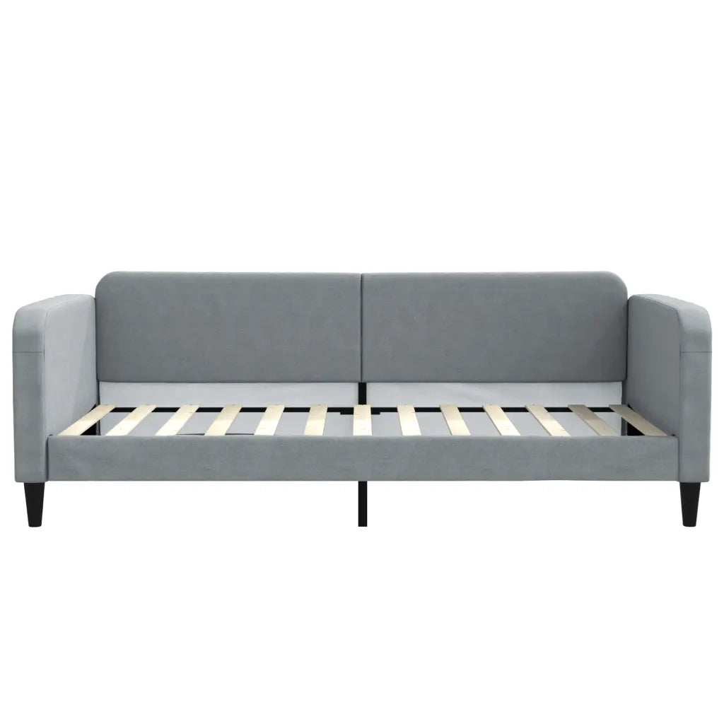 Divano Letto Estraibile Cassetti-Sofa Letto-Daybed Grigio Chiaro 100x200 Tessuto 966908