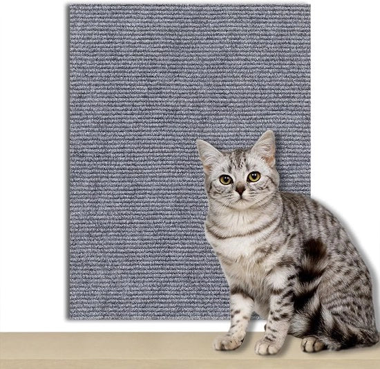 Mat per gatto in materiale ecologico - Lavabile in lavatrice e molto adesivo, per un gioco ininterrotto per il vostro gatto - Protegge i mobili e offre allo stesso tempo divertimento per il vostro gatto (mat per gatto: 30x30 cm) - 2 pezzi