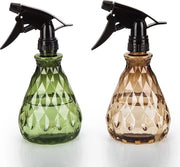 Due flaconi spray - 500 ml/17 oz flaconi spray vuoti - flaconi spray riciclabili in plastica - flaconi spray con nebulizzatore regolabile - flaconi spray con contenitore riempibile - per soluzioni di pulizia, giardinaggio, piante
