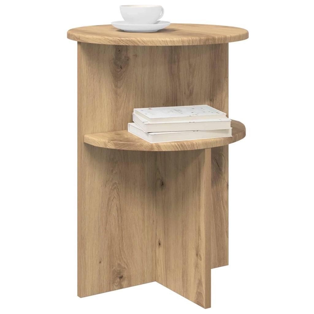 Tavolo laterale Rovere Artigianale Ø 39,5 x 55 cm