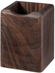 Pennenbak multifunzionale in legno, 7x7x10cm, marrone