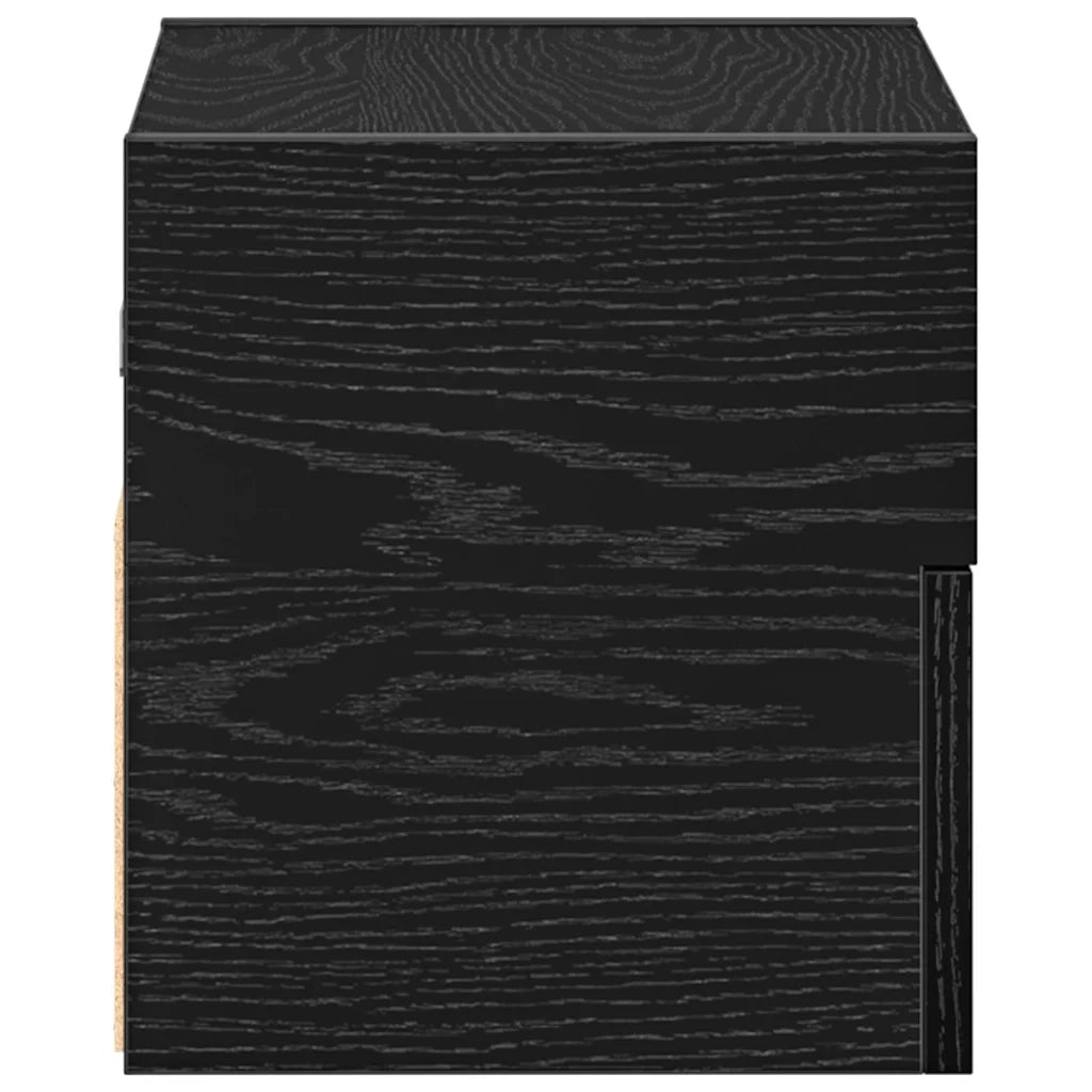 Comodini a Muro 2 pz-Set di 2 Tavolino da notte Nero 45x26x28,5 cm