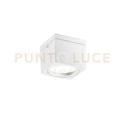 PLAFONIERA TOWER BIANCA QUADRATA 1 LUCE ATTACCO GX53 IP54 9X9X7,2CM