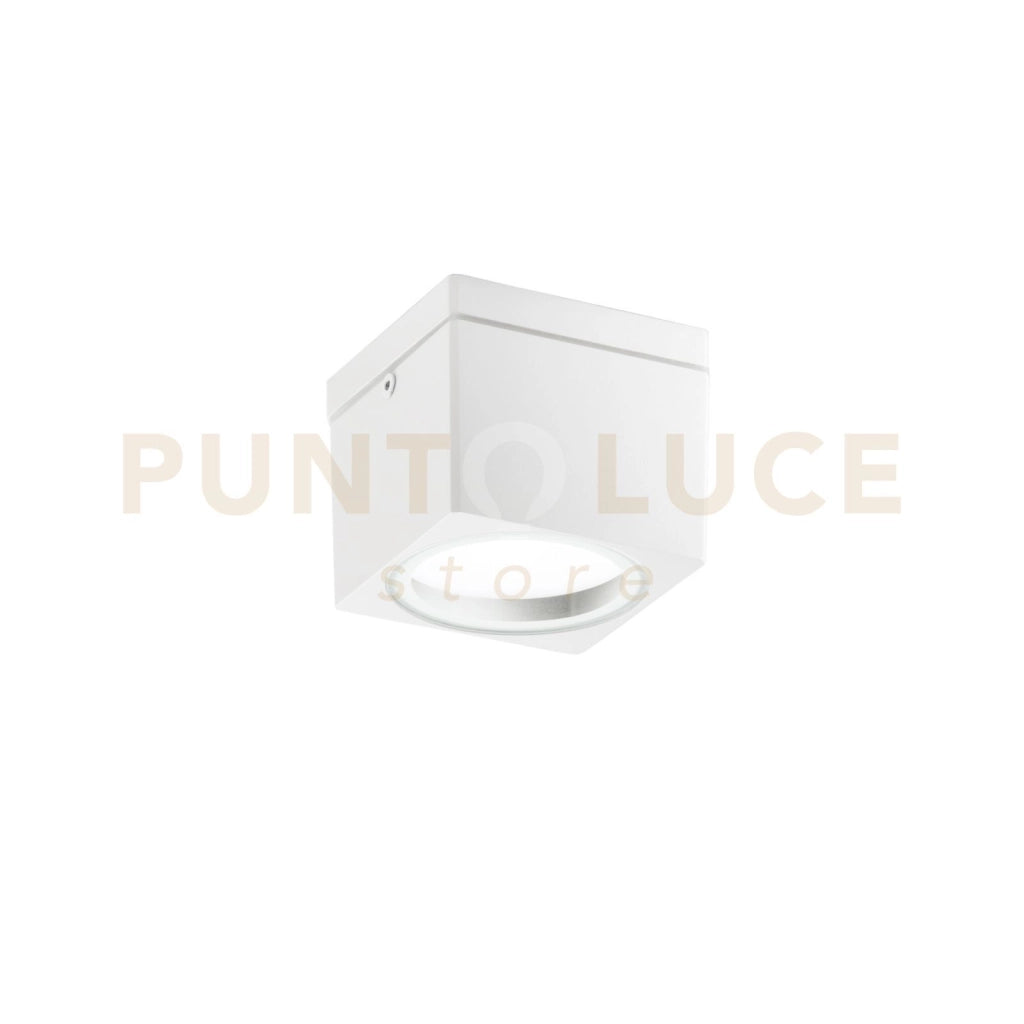 PLAFONIERA TOWER BIANCA QUADRATA 1 LUCE ATTACCO GX53 IP54 9X9X7,2CM