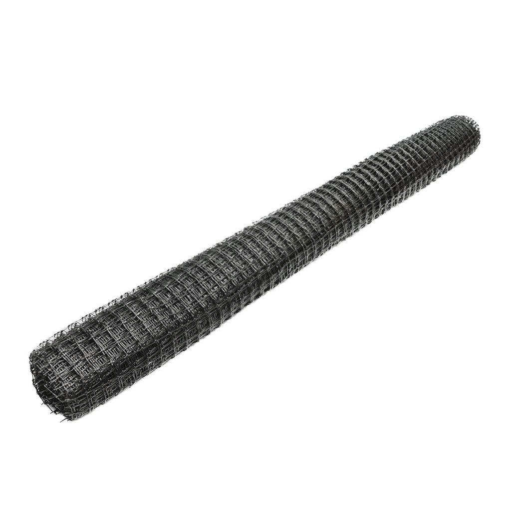 Rete per delimitazione lavori 90cmx10m con maglie 20x20mm, nera