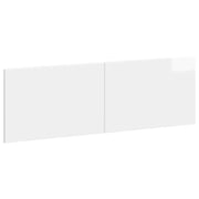 Testiera da Muro BREDA Bianco Lucido Legno ingegnerizzato 897609