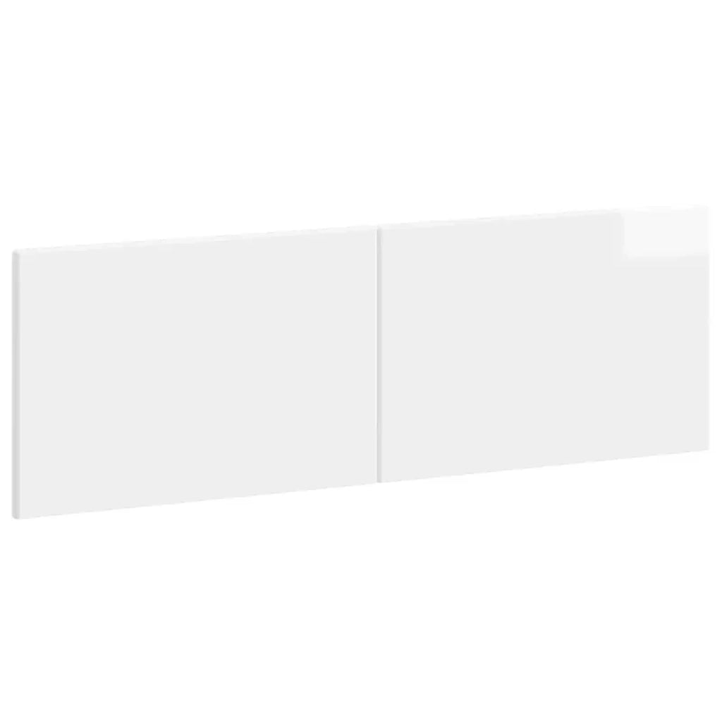 Testiera da Muro BREDA Bianco Lucido Legno ingegnerizzato 897609