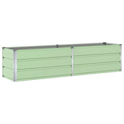 Fioriera | Cassetta per fiori | Vaso Verde Pastello 195 x 50 x 45 cm Acciaio zincato