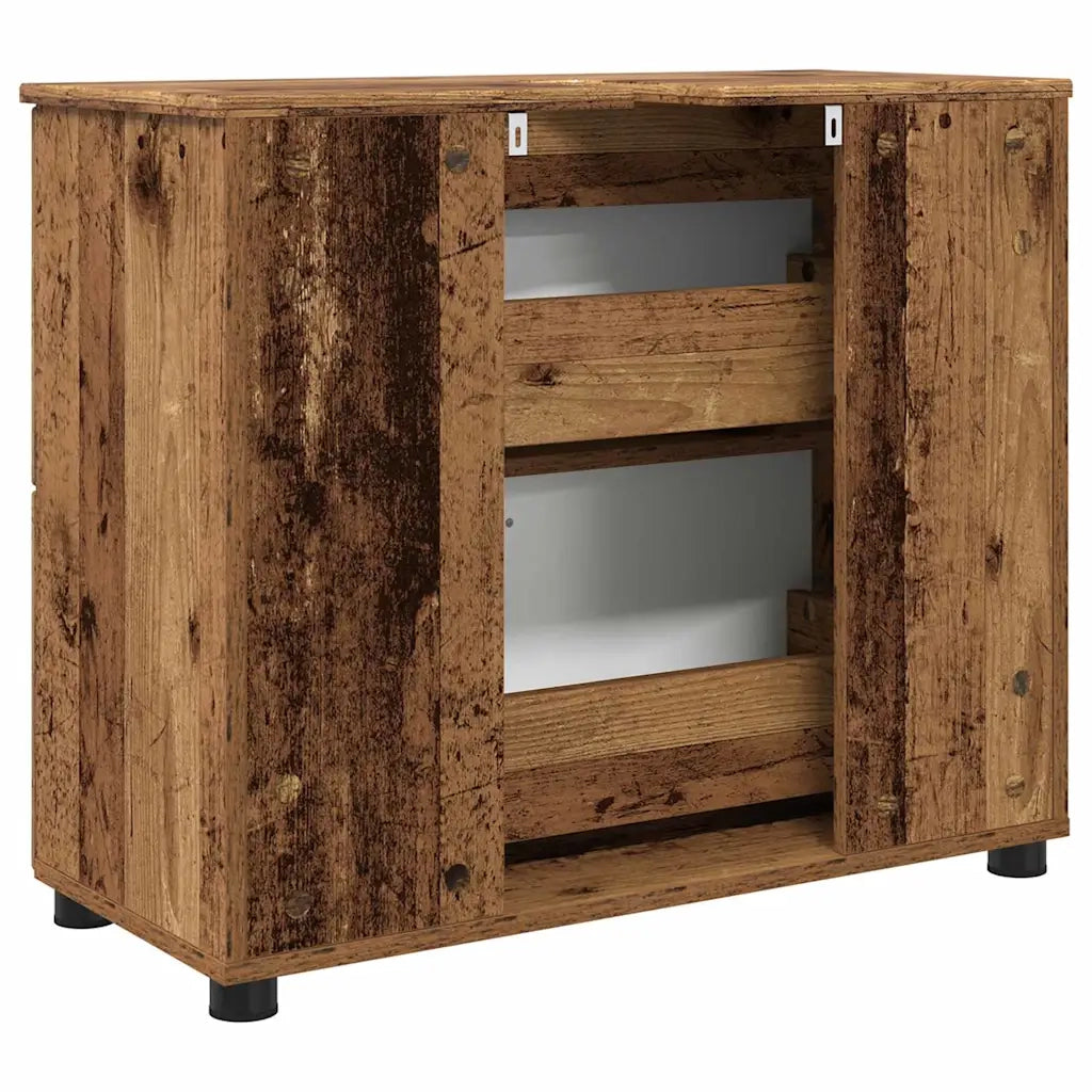 Mobile da Bagno con cassetto Legno vecchio 76,5 x 35 x 64 cm 883302