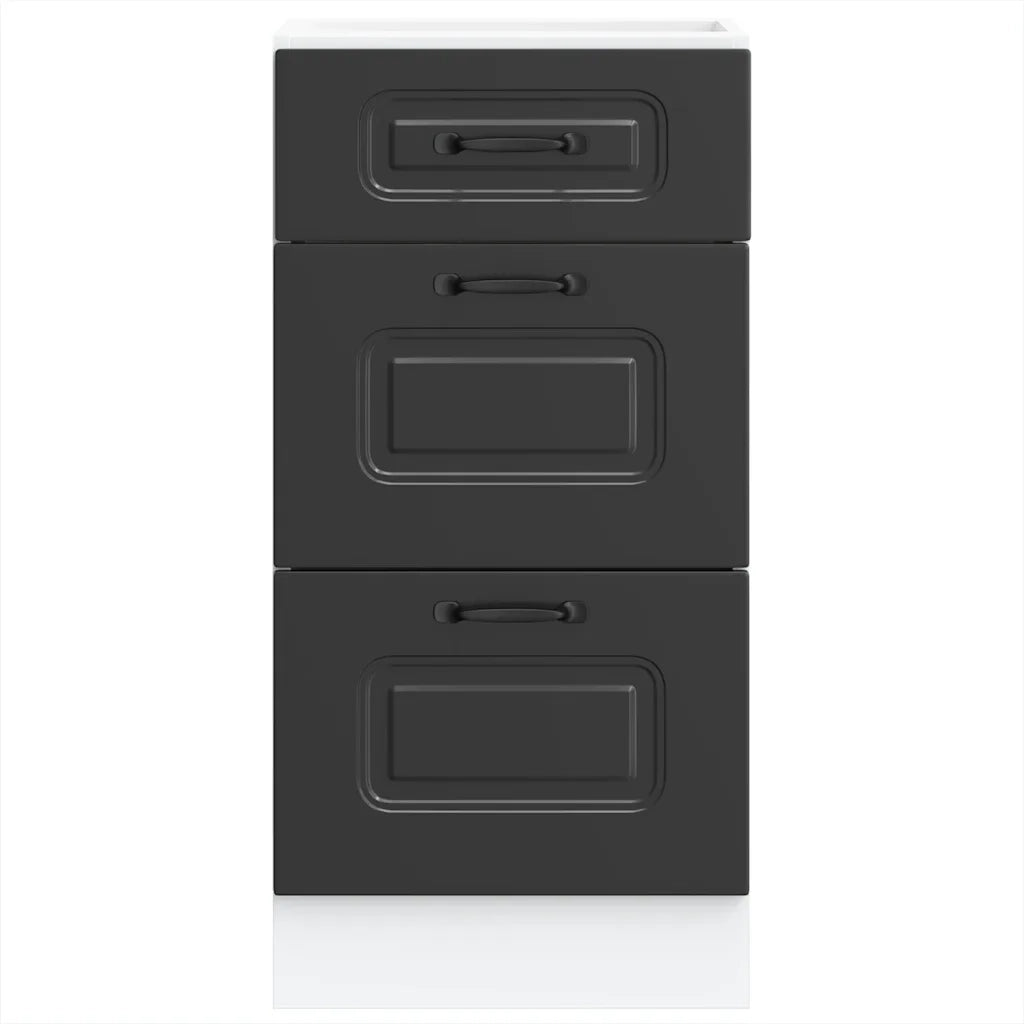 Base da Cucina Kalmar Nero in Legno Multistrato