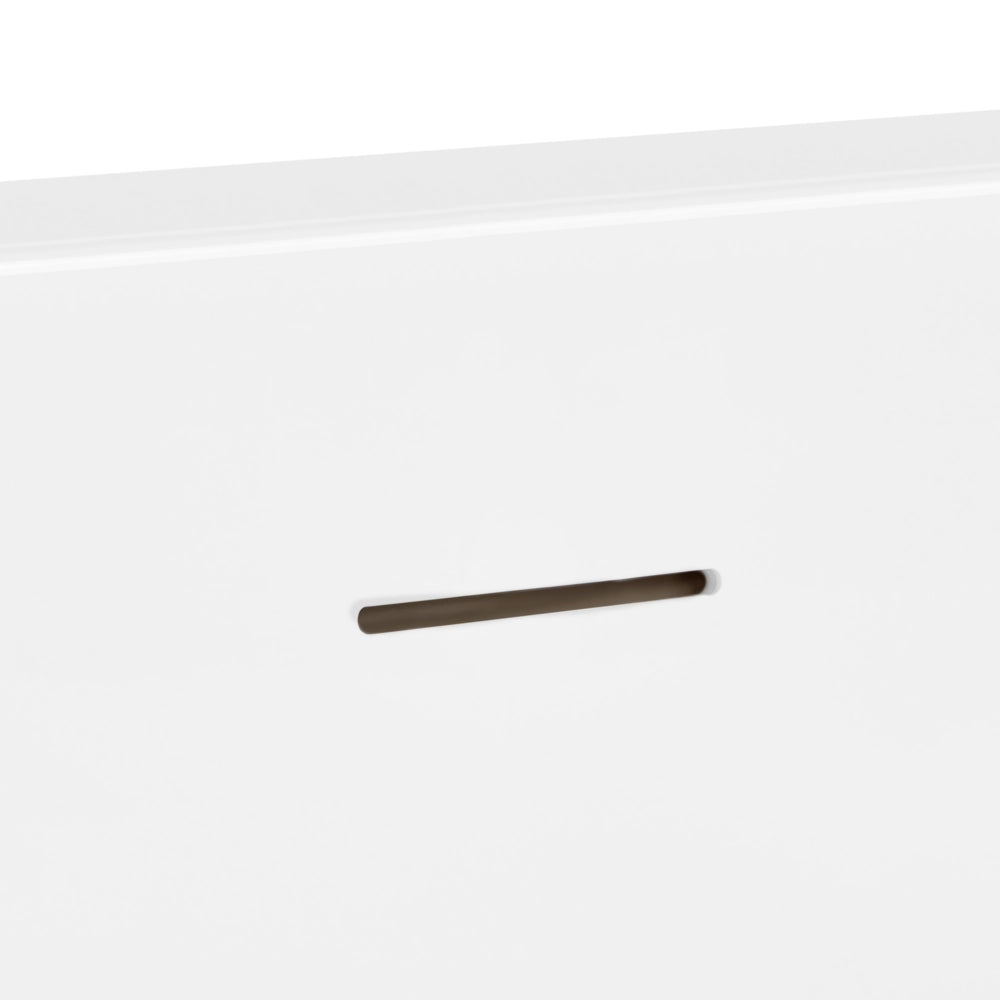 Vasca da Bagno Freestanding Bianca in Acrilico 160 cm con Bordo Sottile