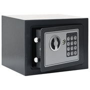 Cassaforte Elettronica Digitale Grigio Scuro 23x17x17 cm Acciaio