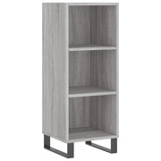 Credenza | Madia | Buffet da pranzo | Armadio da pranzo Grigio Sonoma 34,5x32,5x90 cm in Legno Multistrato