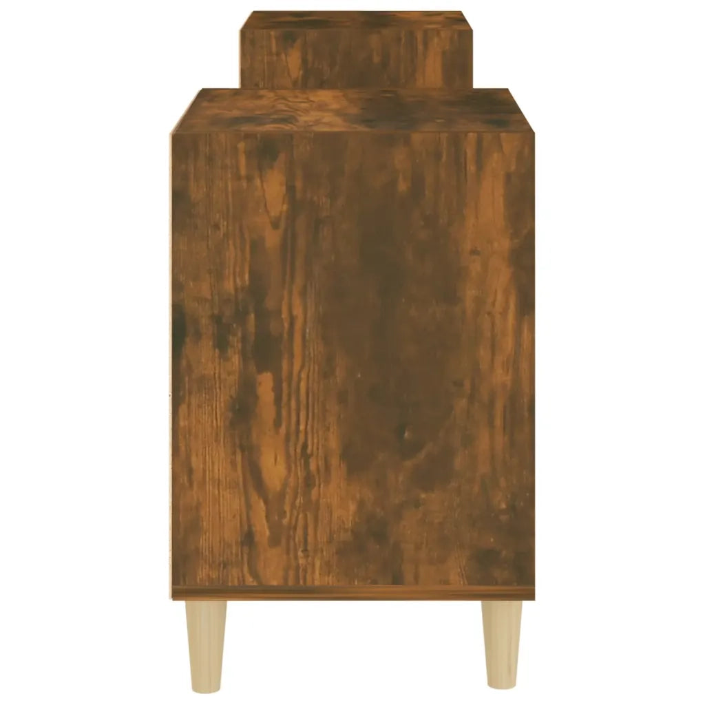 Mobile TV Rovere Fumo 160x35x55 cm in Legno Multistrato 821193