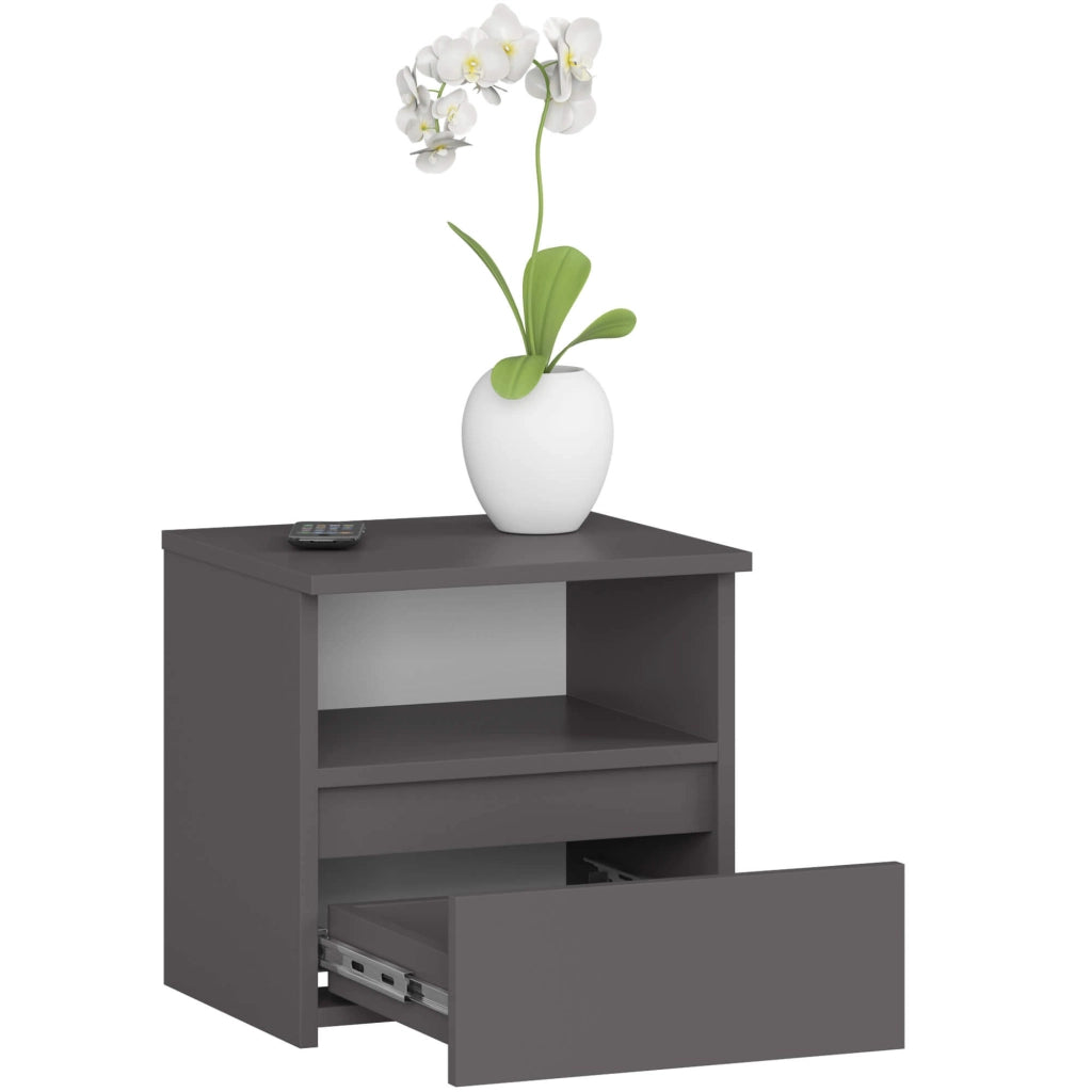 Comodino AKORD CL1 Grigia Grafite 40 cm 1 cassetto 40x35x40 cm