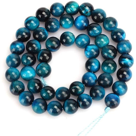 Collane a forma di tigre con pietra naturale 8mm - DIY per gioielli - bracciale/collier/anello - 48 pezzi - garanzia a vita - collane per gioielli