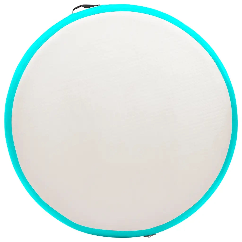 Tappetino Ginnastica Gonfiabile e Pompa 100x100x20 cm PVC Verde CFW2208289