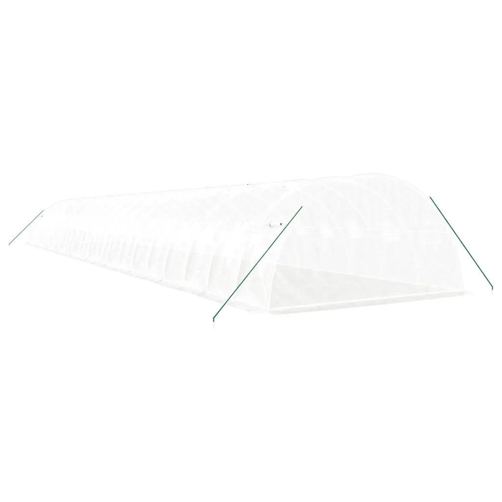Serra con Telaio in Acciaio Bianco 80 mÂ² 20x4x2 m
