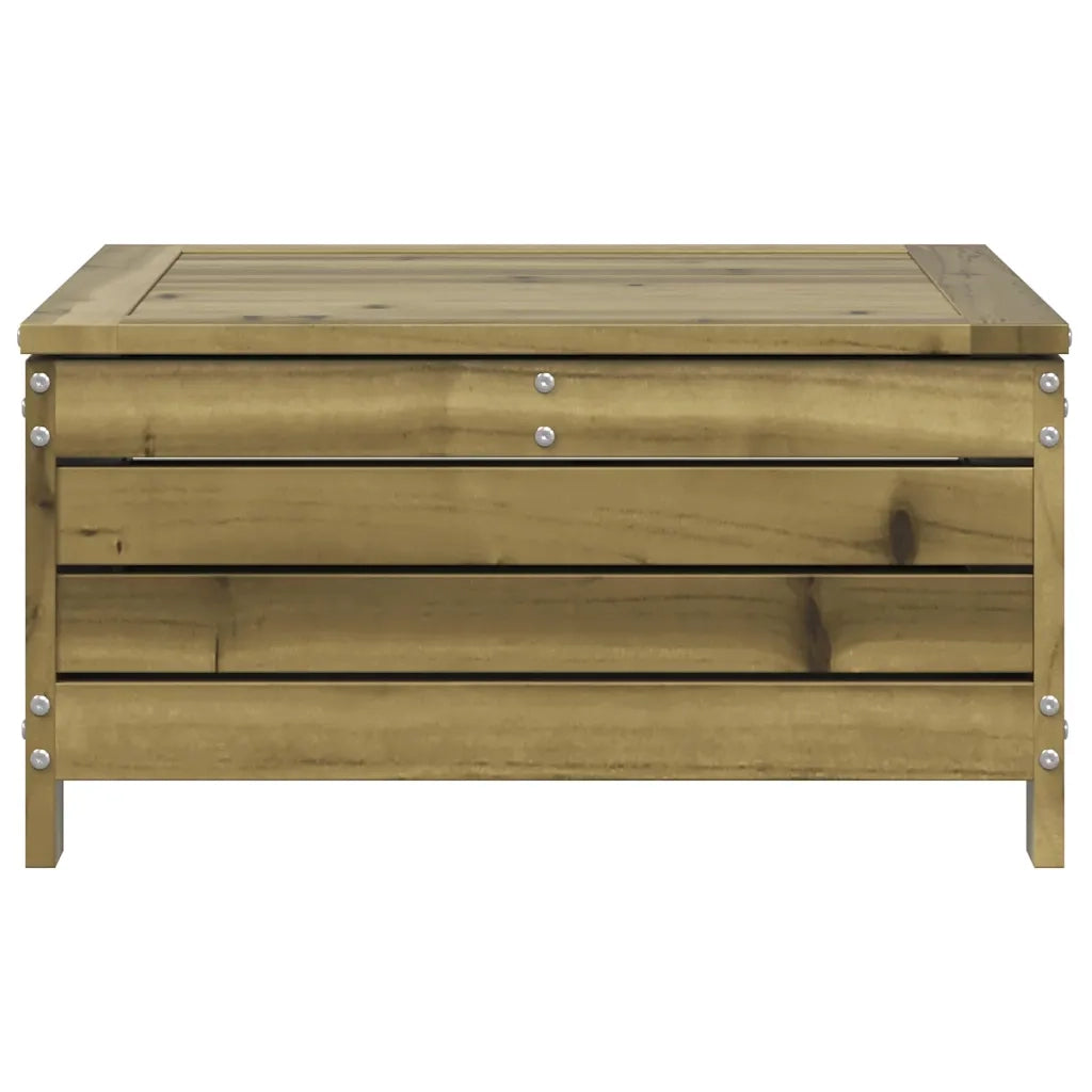 Poggiapiedi da Giardino 62x63,5x32 cm Legno Impregnato di Pino 844902