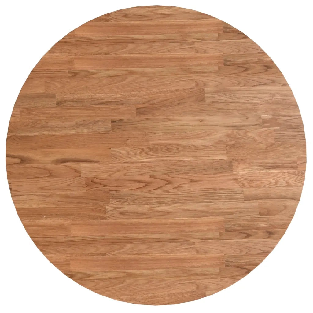 Piano Tavolo | Superficie Tavolo | Piano Scrivania Rotondo Marrone Chiaro ?60x1,5cm Rovere Trattato