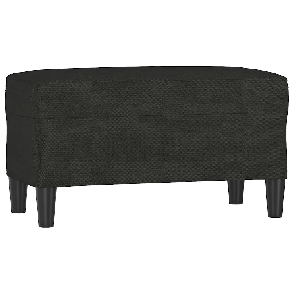 Panca Nero 70x35x41 cm in Tessuto CFW2177941