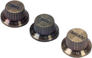 Pomelli di controllo chitarra in bronzo Top Hat Bell per vasi 5.8mm - Alta qualità artigianale - Design anti-slip