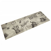 Tappetino da cucina lavabile dal design elegante 180 x 60 cm morbido antiscivolo confortevole al tatto velluto grigio 02_0056421