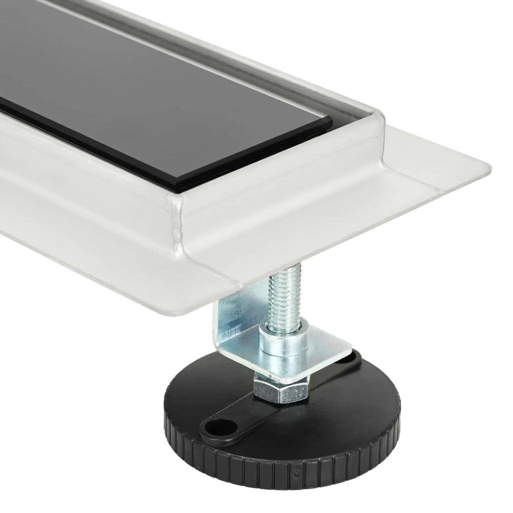 Drenaggio doccia con copertura in vetro Nero 60 cm CFW1385713