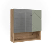 Vicco Specchio contenitore bagno Verde salvia 54 x 55 cm