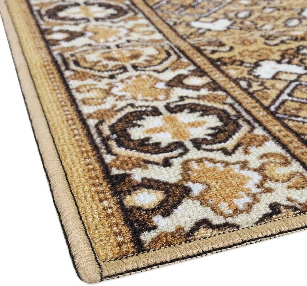 Passatoia Scala Bordata 67x280 cm Ingresso Corridoio Tappeto Cucina Gradini Beige