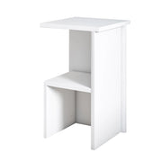 Comodino in legno "Roisin" - 30 x 30 x 50 cm - Bianco