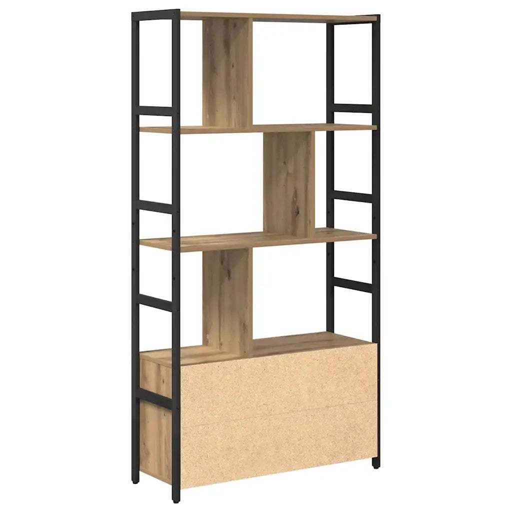 vidaXL Libreria rovere artigianale 80 x 30 x 155.5 cm