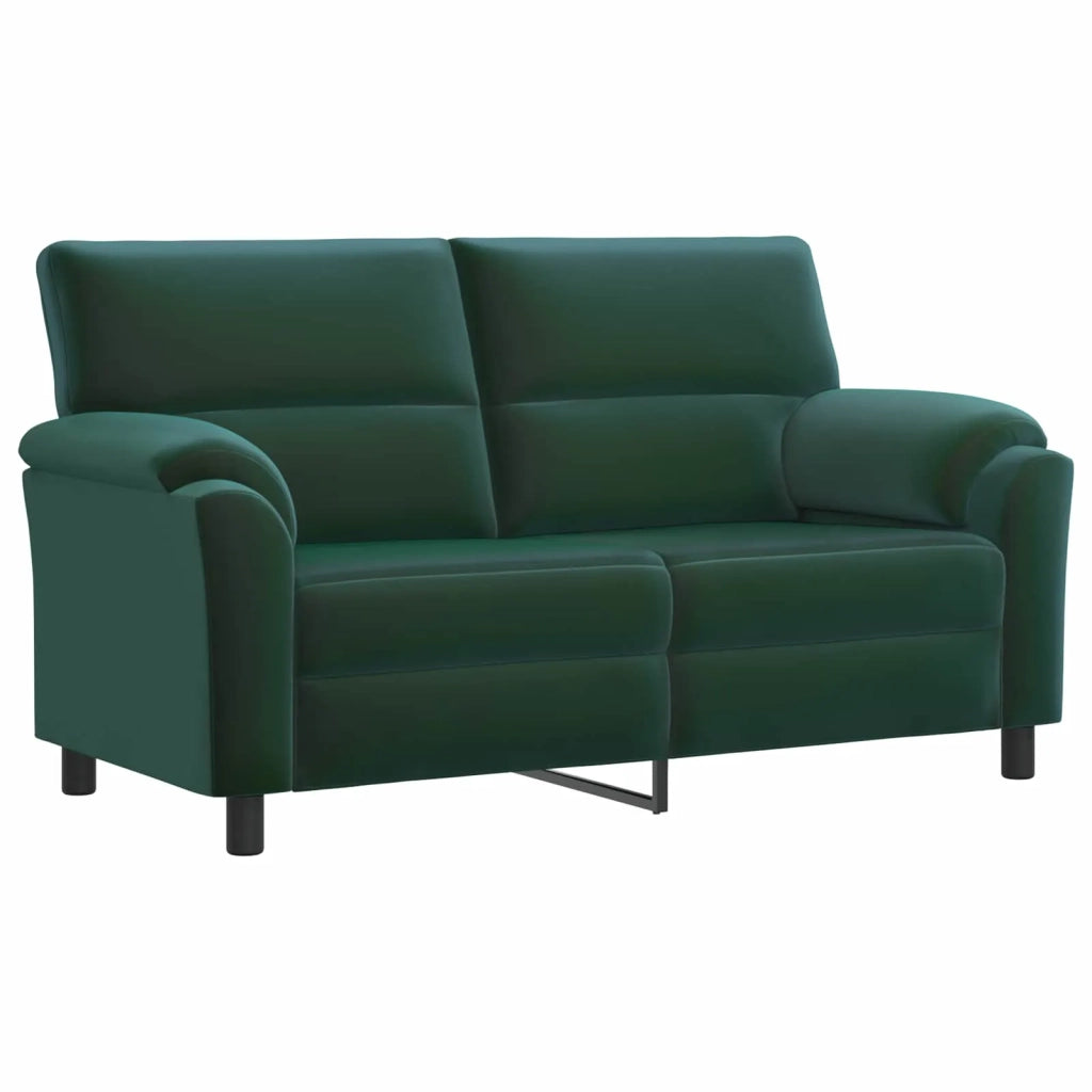 Set di divani 2 pcs Verde Scuro Velluto 3430506