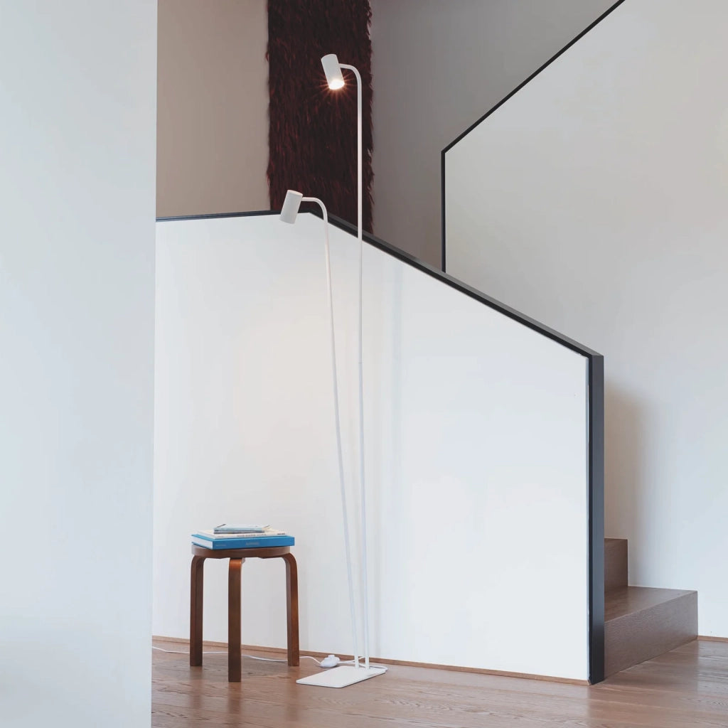 Lampada Da Terra Ginger Finitura Nera GU10 Dimmerabile 28W Ideal Lux