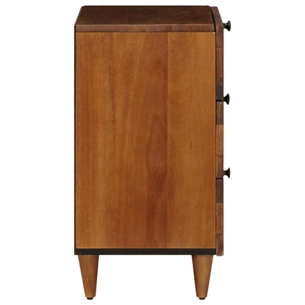 Comodino | Armadio da Notte | Mobiletto da notte con cassetto Marrone 50 x 33 x 62 cm
