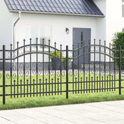 vidaXL Recinzione da giardino Grigio 140 cm